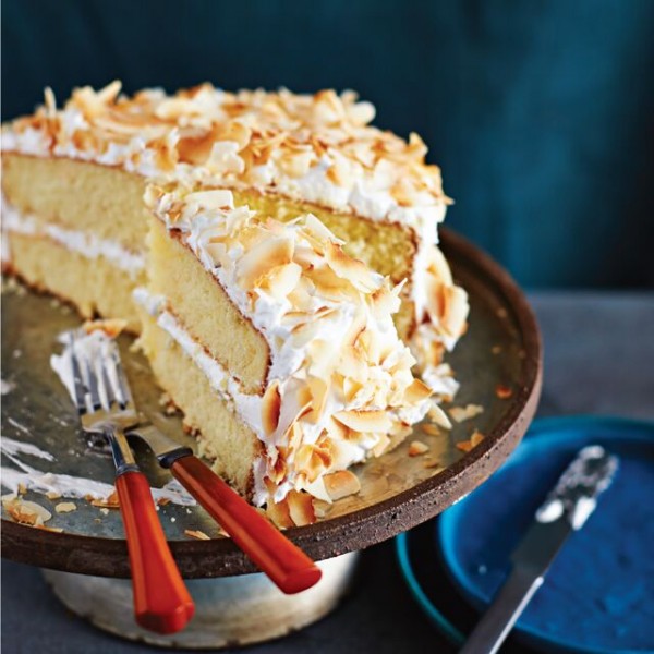 Triple Coconut Cake with SevenMinute Coconut Frosting